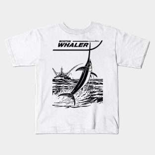 Boat in Boston // Pencil Sketch Kids T-Shirt